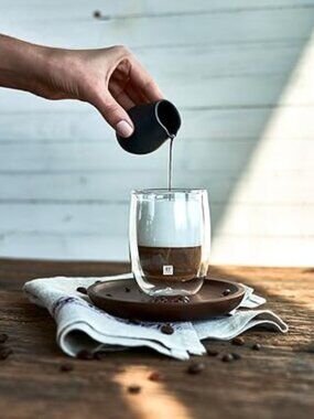 ✨☕🤍 ZWILLING Sorrento Double Wall Glass Coffee Cup 6.8 oz 39500-076 🥛✨